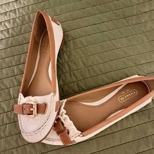 coach buckle flats